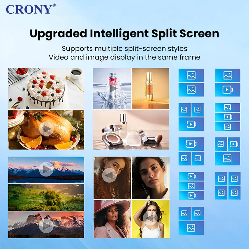 CRONY TX55-2 55 Inch 4K Interactive Touch Screen Smart Display Android 11 LED Panel Dual Speaker Advertising machine - Image 4