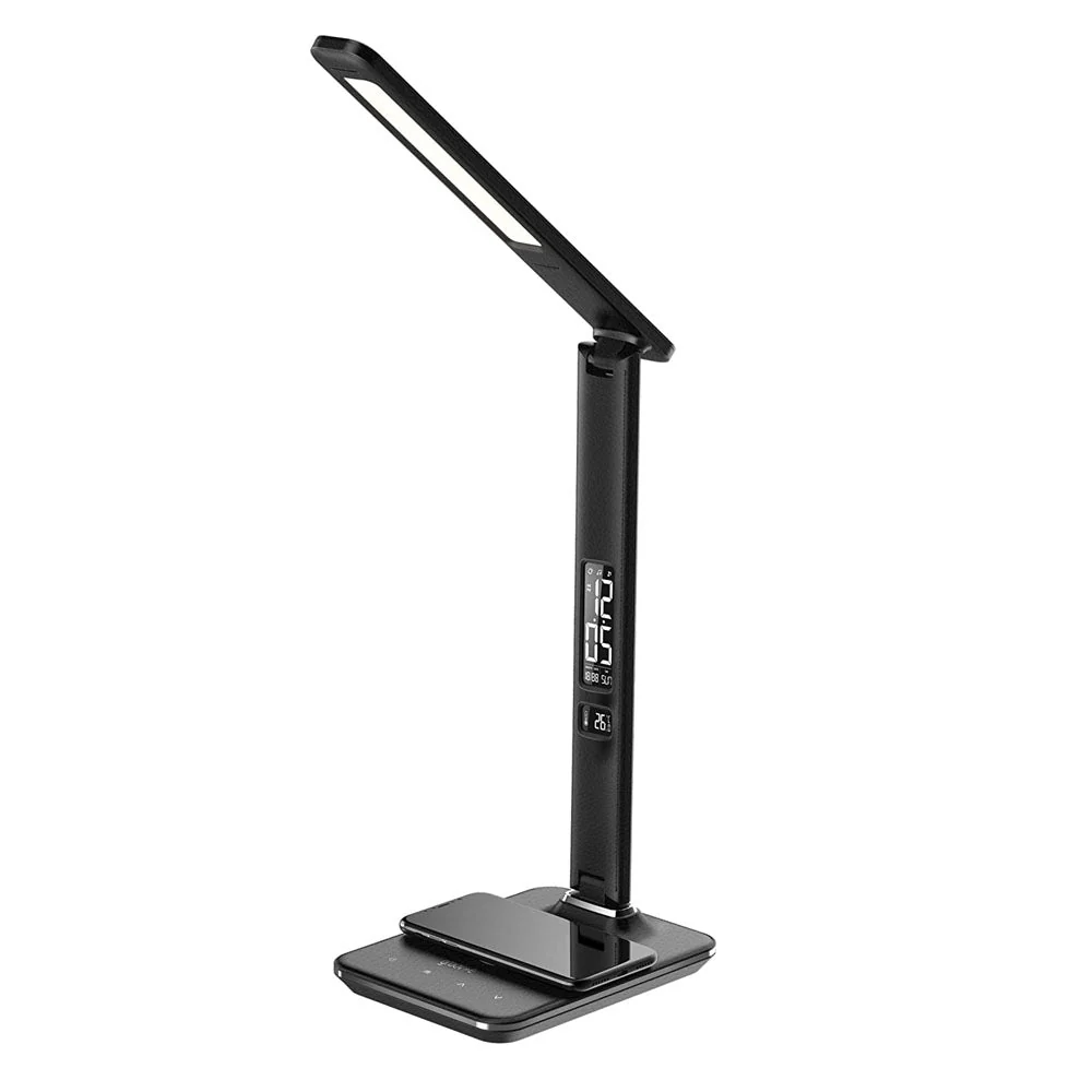 CRONY U13Q Table Lamp with wirelese charge-night light Clock LED Desk Lamp with Built-in Wireless Charger & Alarm Clock - Image 2