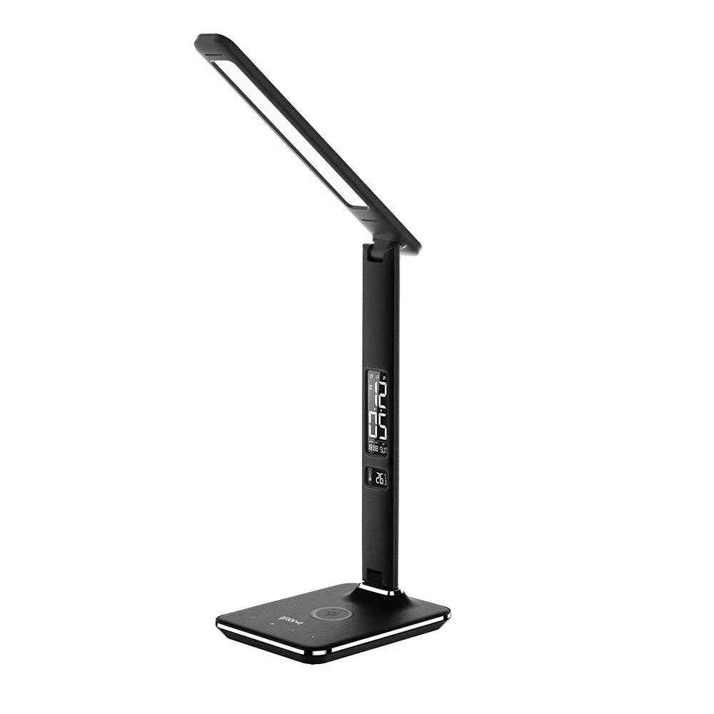 CRONY U13Q Table Lamp with wirelese charge-night light Clock LED Desk Lamp with Built-in Wireless Charger & Alarm Clock - Image 3