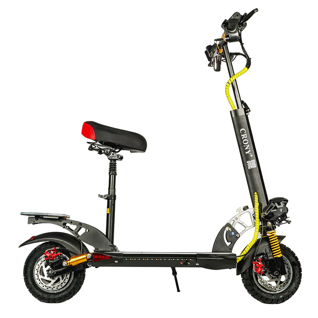 CRONY V10+ LED 1500W Electric Scooter 48V 48KMH Range Front Rear Suspension Disc Brakes Aluminum Alloy Frame App Connectivity Full color LED footpad &amp base light - Image 3