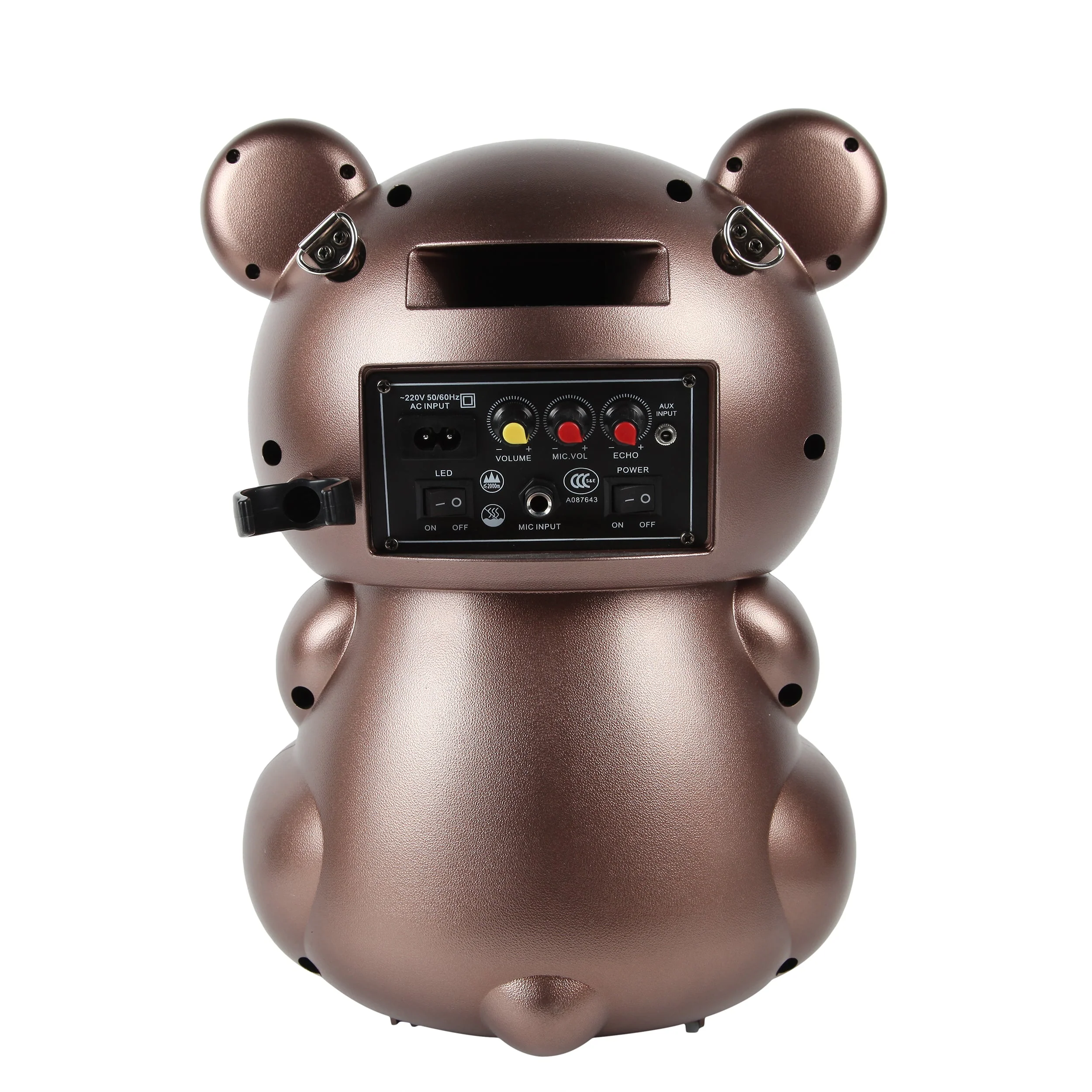 CRONY V6E speaker Portable Bear Ibastek Subwoofer Speaker Karaoke - Image 3