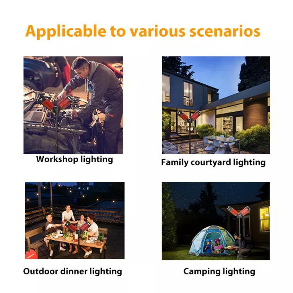 CRONY VIP-12 Outdoor multi-function lamp portable camping hiking flexible 2000lm mini size multifunctional outdoor work light - Image 2