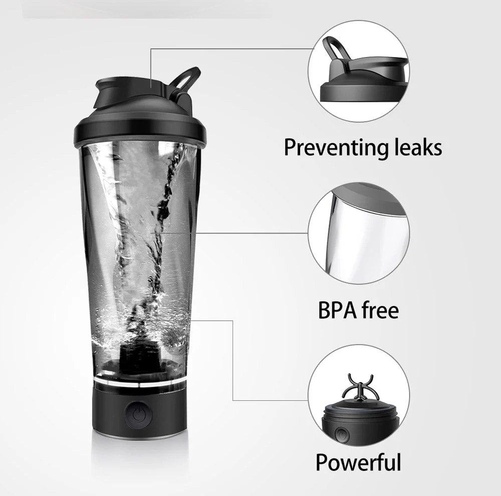 CRONY VT-006 Self-mixing Cup Portable Sustainable Rechargeable Plastic Electric Shaker Water Bottles - Image 19