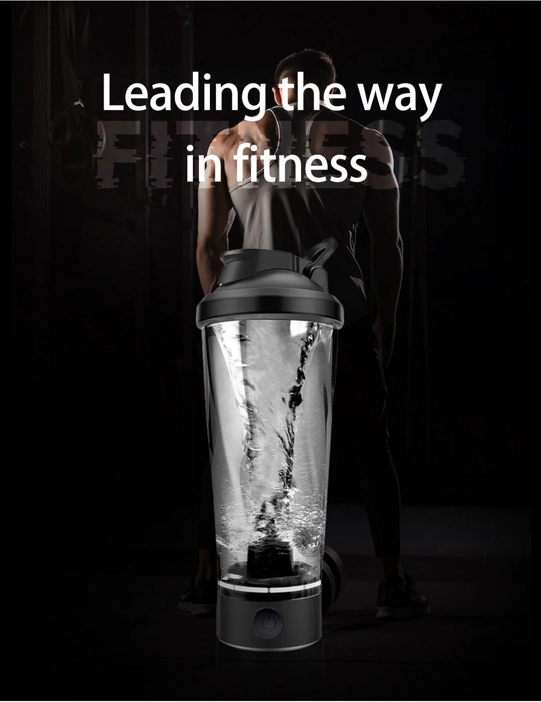 CRONY VT-006 Self-mixing Cup Portable Sustainable Rechargeable Plastic Electric Shaker Water Bottles - Image 6