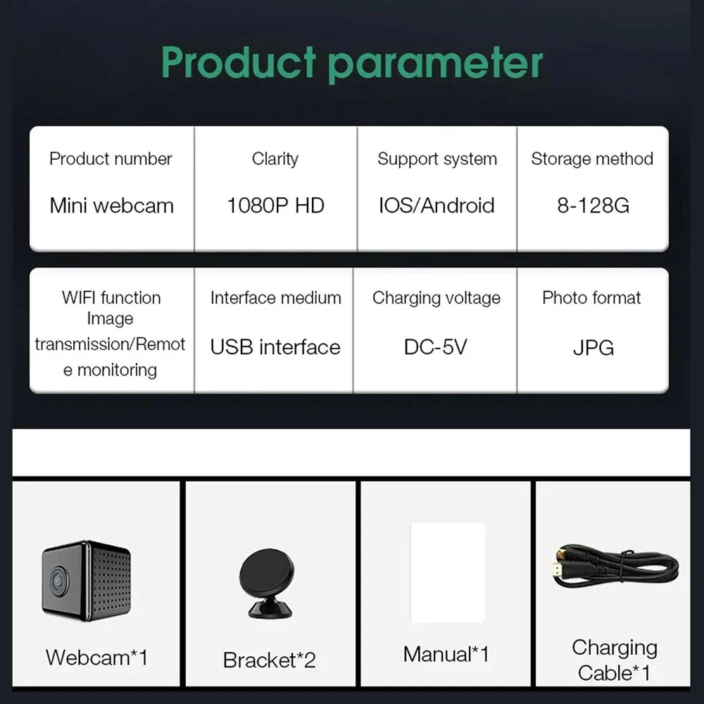 CRONY W10 Wifi iWFCam 1080P Camera HD Mini Wireless Wifi Camera with Motion Detection - Image 14