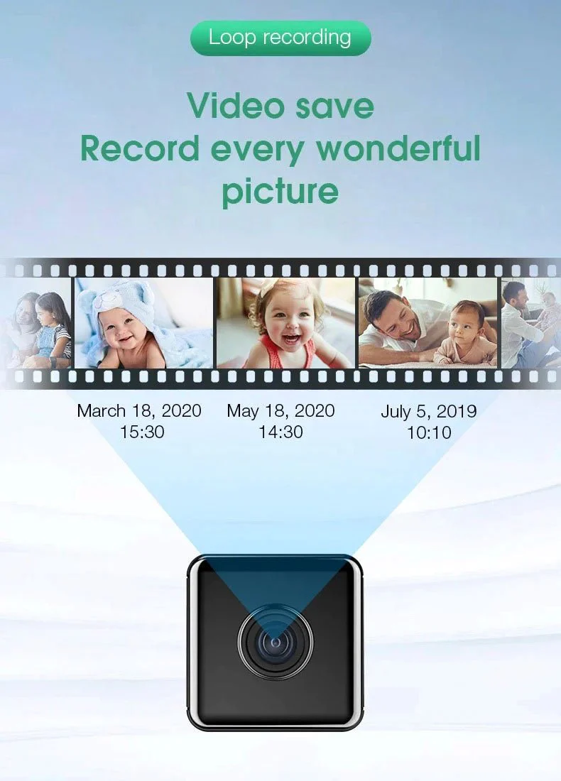 CRONY W10 Wifi iWFCam 1080P Camera HD Mini Wireless Wifi Camera with Motion Detection - Image 8