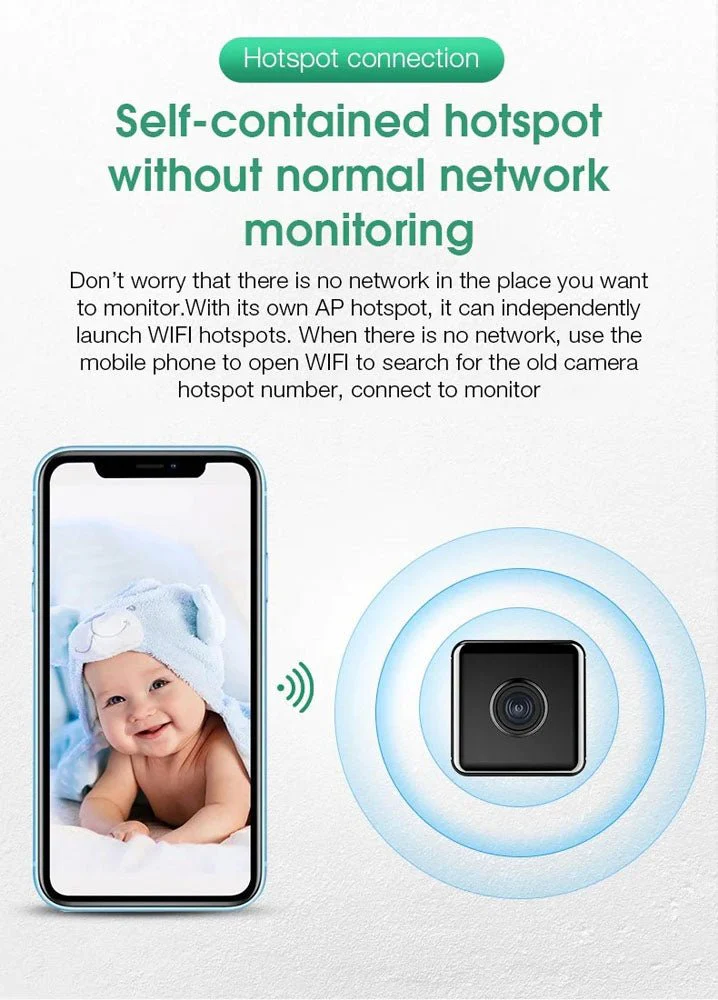 CRONY W10 Wifi iWFCam 1080P Camera HD Mini Wireless Wifi Camera with Motion Detection - Image 9