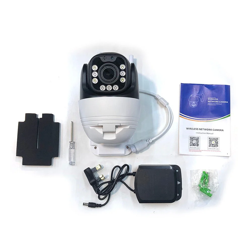 CRONY WIFI ball machines 5X Camera  5X Zoom 100ft Night Vision Automatic Tracking 2-Way Audio IP65 Waterproof SD Card Recording - Image 5
