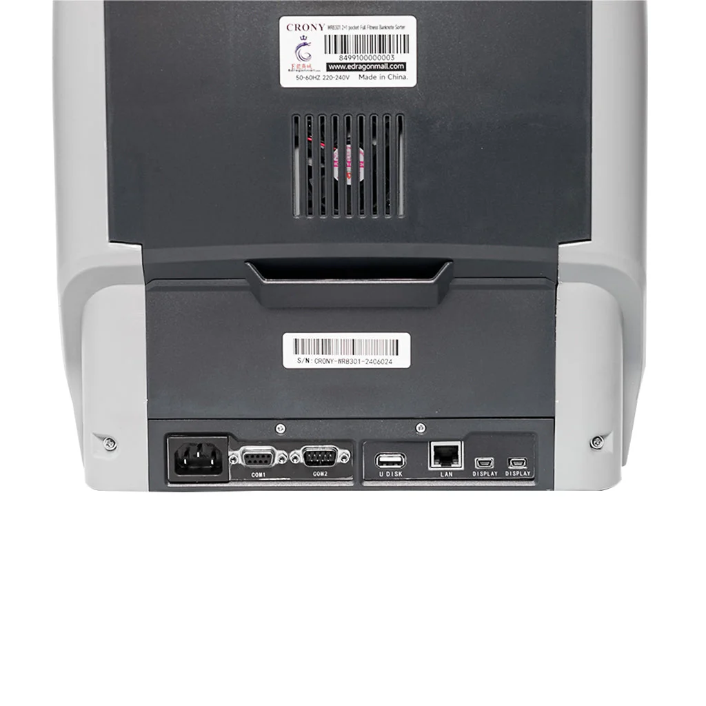 CRONY Banknote Verifiers WR8301 2+1 Multi Currency Mix Value Money sorter Pocket Money Counter and Sorter - Image 10
