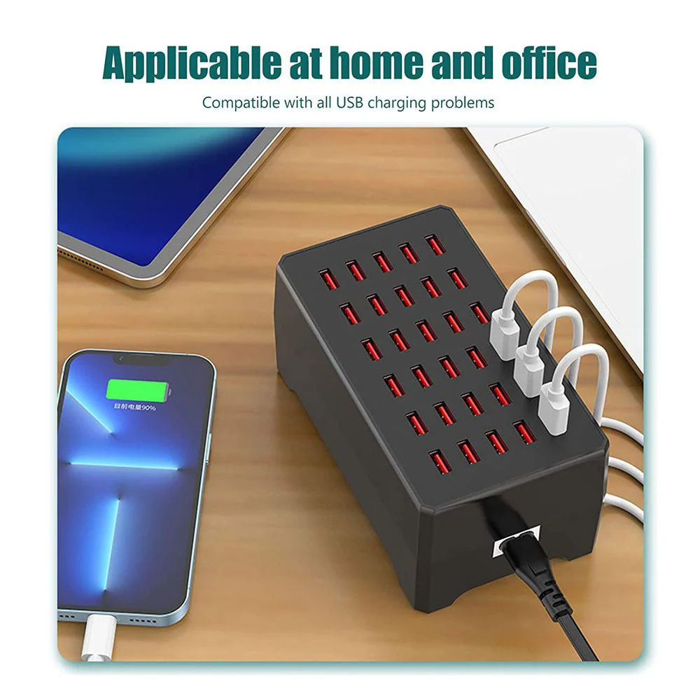 CRONY WT268 30USB PORTS Smart Charger Station 150W Safe Fast Charging USB Charging Station - Image 7