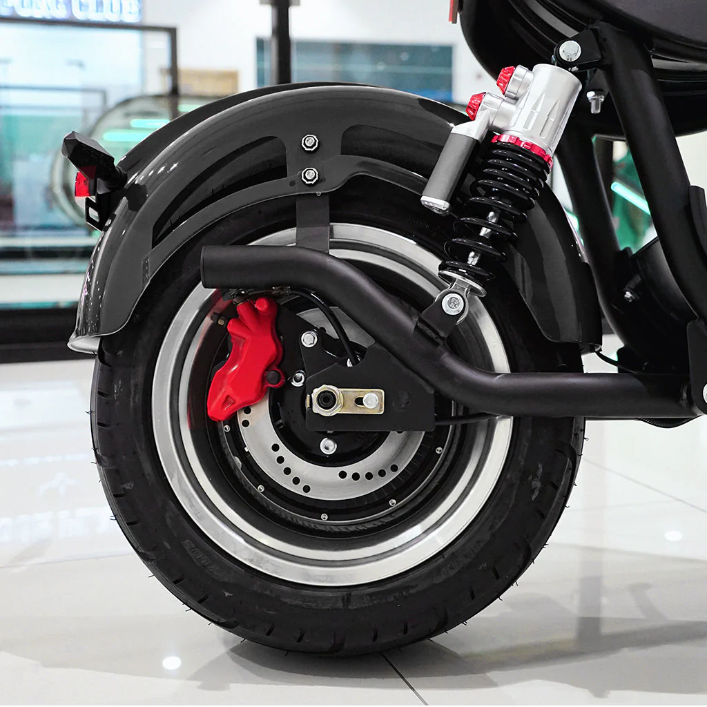 CRONY NEW X1 Harley Electrocar car With BT Speaker 65KM/H Electrocar car Citycoco Fat Tire Electric Motorcycle Black - Image 11