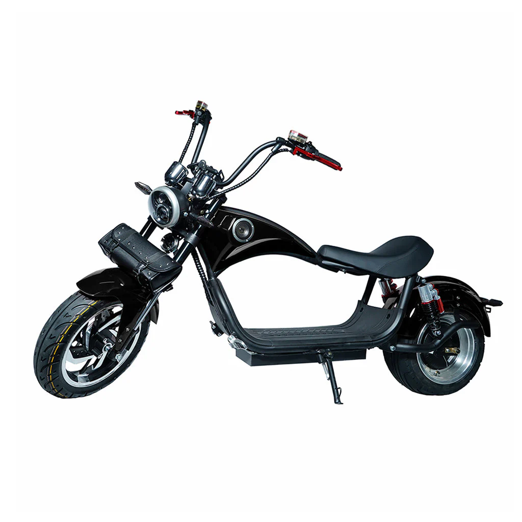 CRONY NEW X1 Harley Electrocar car With BT Speaker 65KM/H Electrocar car Citycoco Fat Tire Electric Motorcycle Black - Image 5