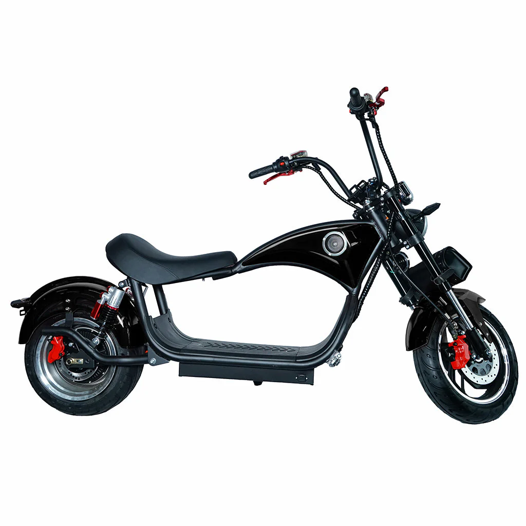 CRONY NEW X1 Harley Electrocar car With BT Speaker 65KM/H Electrocar car Citycoco Fat Tire Electric Motorcycle Black - Image 6