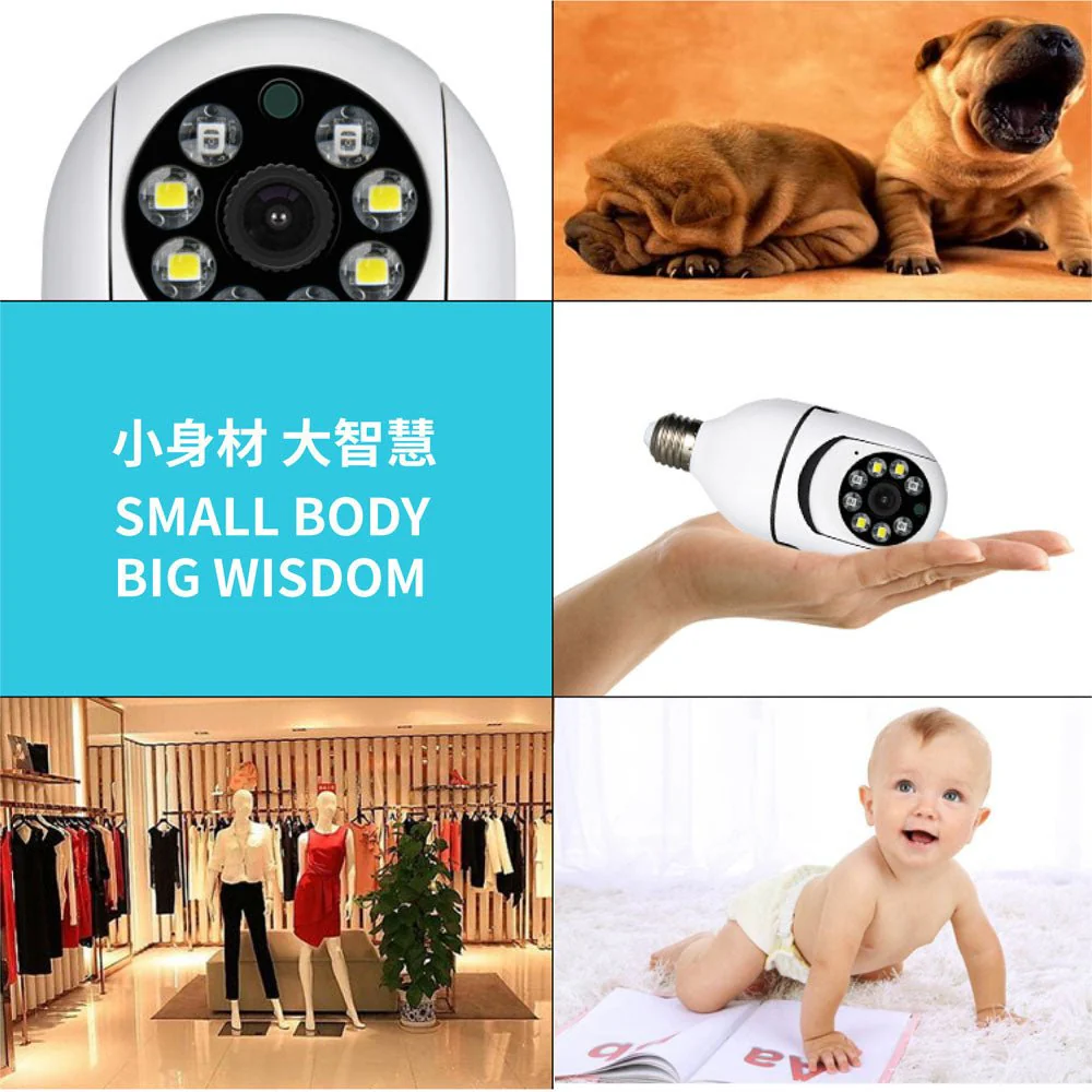 CRONY Y22-1080P light bulb IP Camera Camera Y21 (FTYCAM APP) light bulb IP Camera  dual light HD night vision wireless camera wifi camera cloud table lamp - Image 3