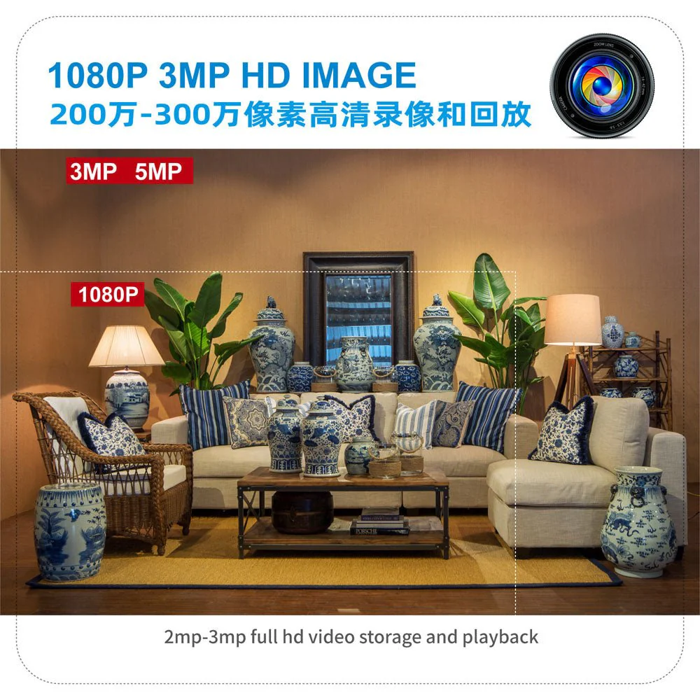 CRONY Y22-1080P light bulb IP Camera Camera Y21 (FTYCAM APP) light bulb IP Camera  dual light HD night vision wireless camera wifi camera cloud table lamp - Image 7