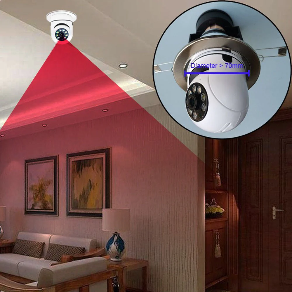 CRONY Y23 JXLCAM light bulb IP Camera body motion tracking night vision motion detection two-way audio - Image 4