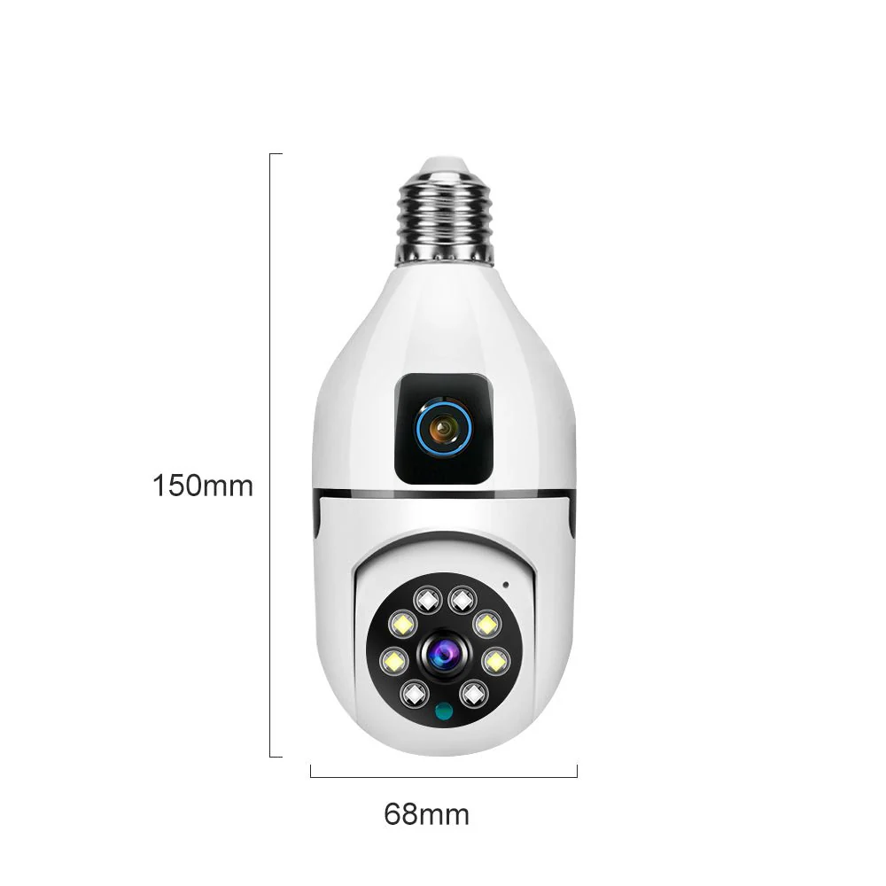 CRONY Y27 V380 1080P WIFI Bulb Camera Wireless Baby Monitor Dual Lens Color Night Vision Two-Way Audio - Image 10