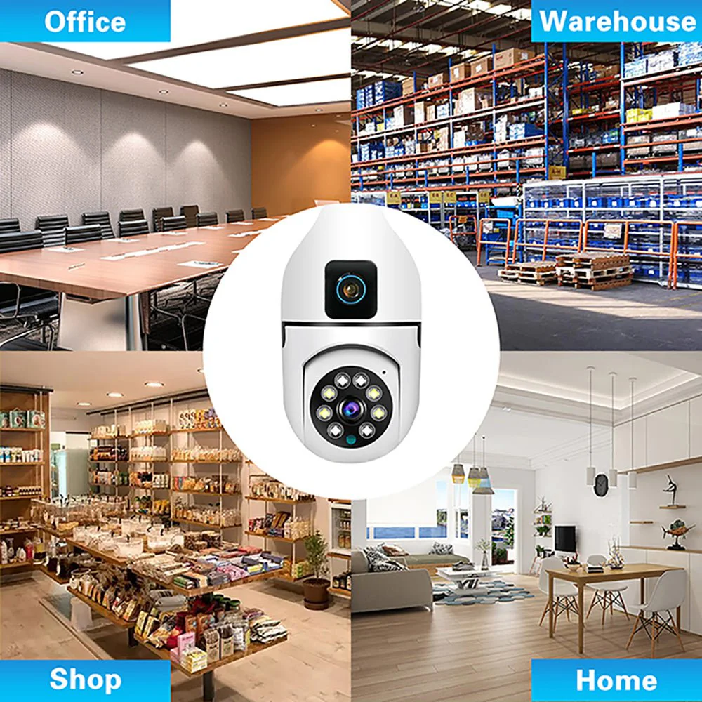 CRONY Y27 V380 1080P WIFI Bulb Camera Wireless Baby Monitor Dual Lens Color Night Vision Two-Way Audio - Image 6