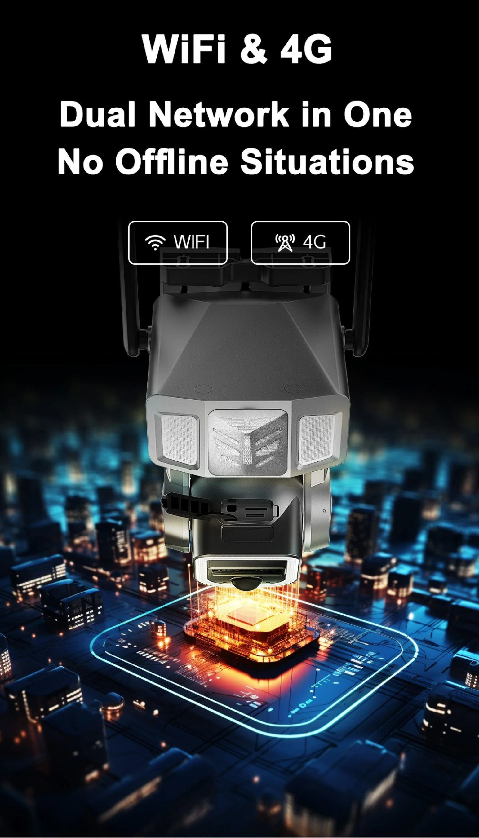 CRONY Y7B 4G-4K-8MP Solar Dual-lens Continuous Zoom Camera - Image 10