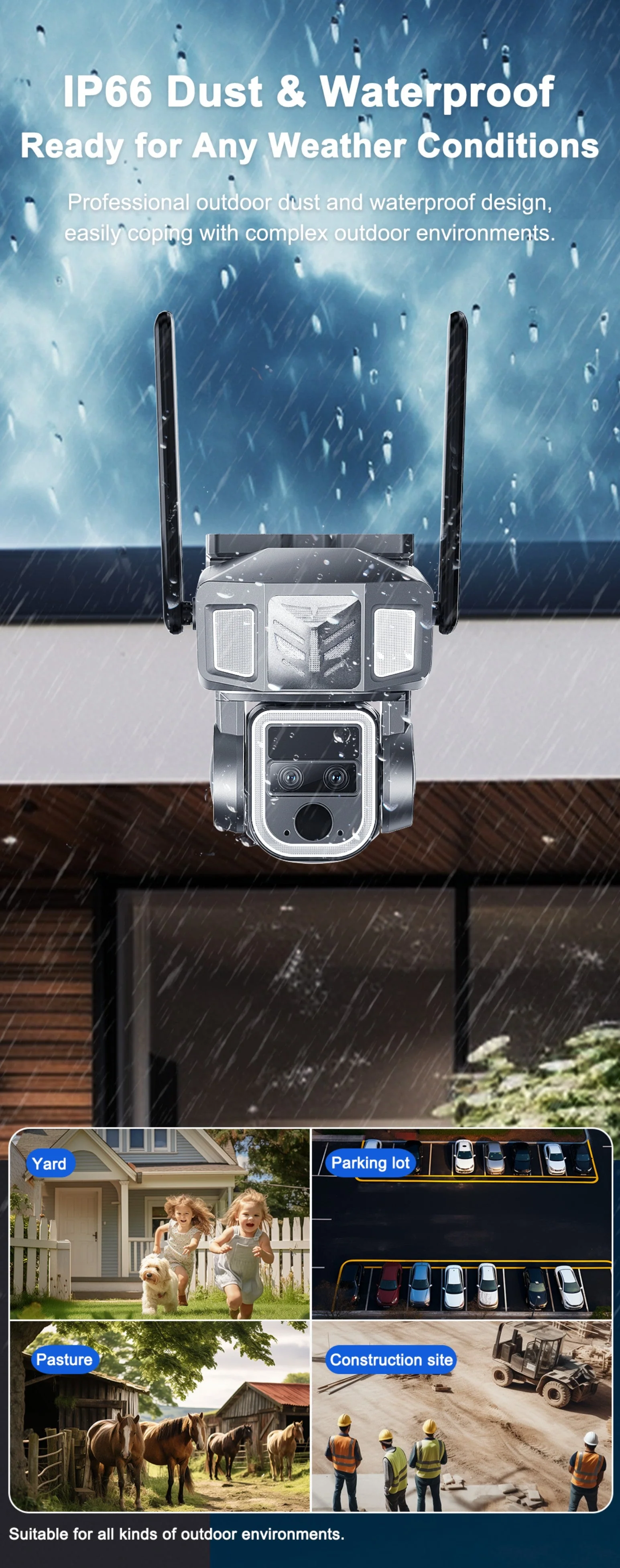 CRONY Y7B 4G-4K-8MP Solar Dual-lens Continuous Zoom Camera - Image 16