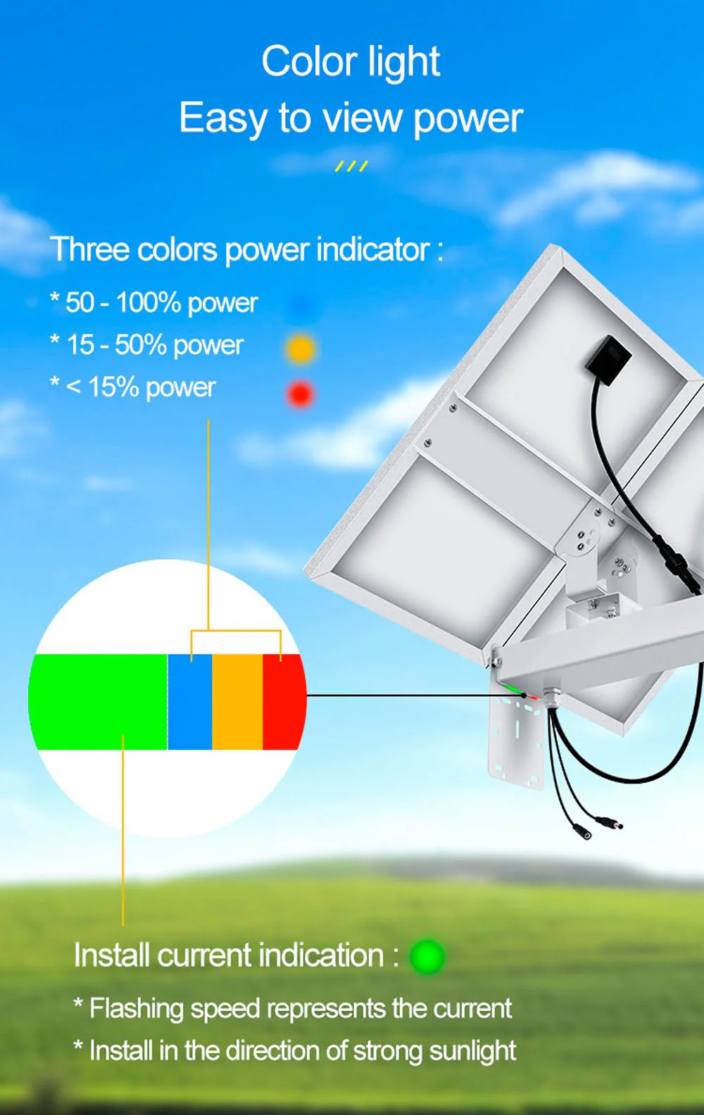 CRONY YN33S-12V-60W60AH Solar Power System Solar Panel With 60ah Battery - Image 13