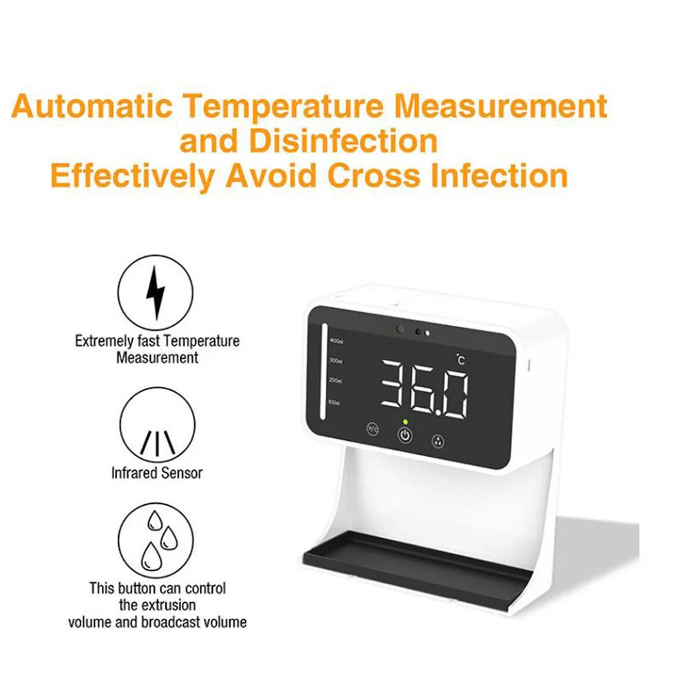 CRONY LK90 Automatic Temperature Measurement&Disinfection Machine automatic induction hand sanitizer soap dispenser - Image 3