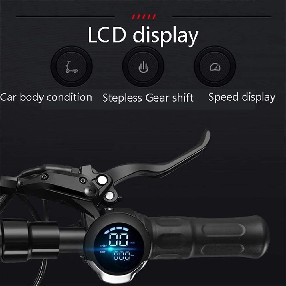 CRONY Dk-10 Dual Drive Electric Scooter 2200Wx2 60V 13AH  40-70KM Range Disc Brakes Front Rear Suspension Aluminum Alloy Frame 11 Off-Road Tires Triple LED Headlamps Single Seat For Outdoor Road - Image 12