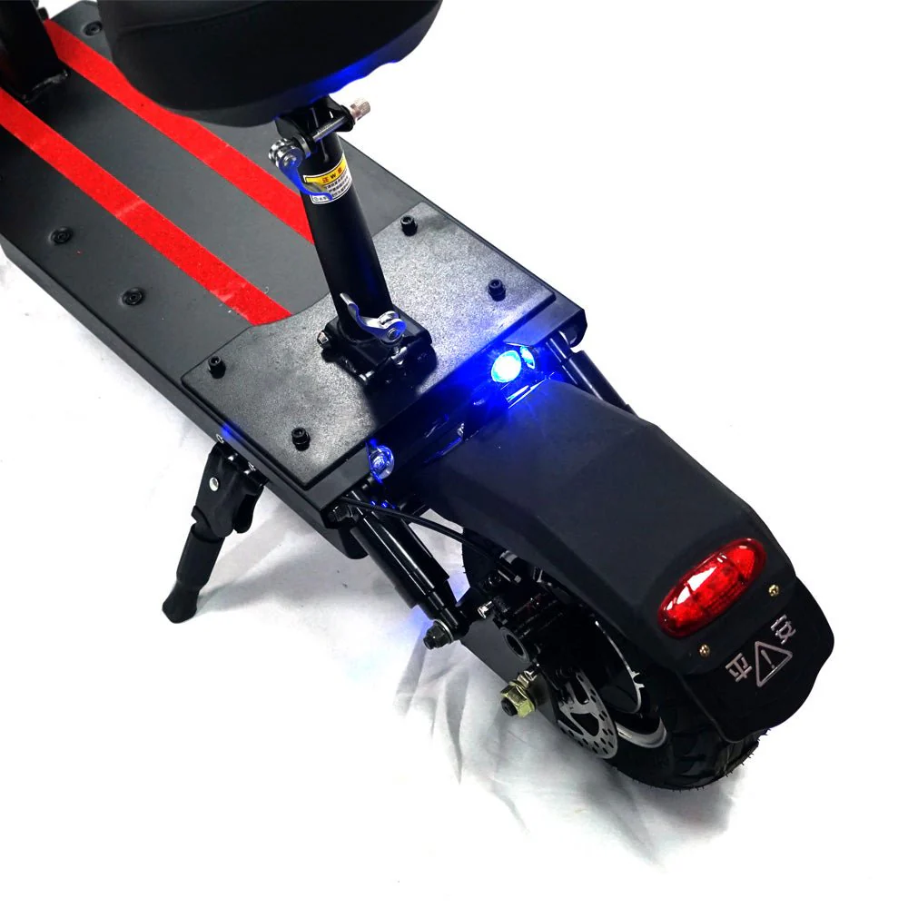 CRONY Dk-10 Dual Drive Electric Scooter 2200Wx2 60V 13AH  40-70KM Range Disc Brakes Front Rear Suspension Aluminum Alloy Frame 11 Off-Road Tires Triple LED Headlamps Single Seat For Outdoor Road - Image 3