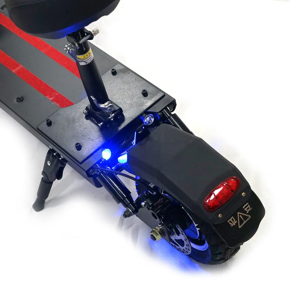 CRONY Dk-10 Dual Drive Electric Scooter 2200Wx2 60V 13AH  40-70KM Range Disc Brakes Front Rear Suspension Aluminum Alloy Frame 11 Off-Road Tires Triple LED Headlamps Single Seat For Outdoor Road - Image 5