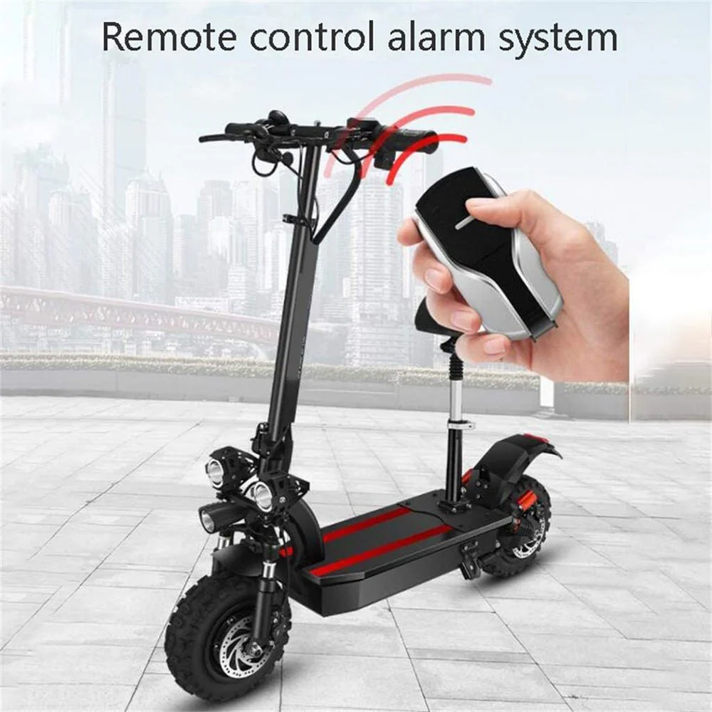 CRONY Dk-10 Dual Drive Electric Scooter 2200Wx2 60V 13AH  40-70KM Range Disc Brakes Front Rear Suspension Aluminum Alloy Frame 11 Off-Road Tires Triple LED Headlamps Single Seat For Outdoor Road - Image 6