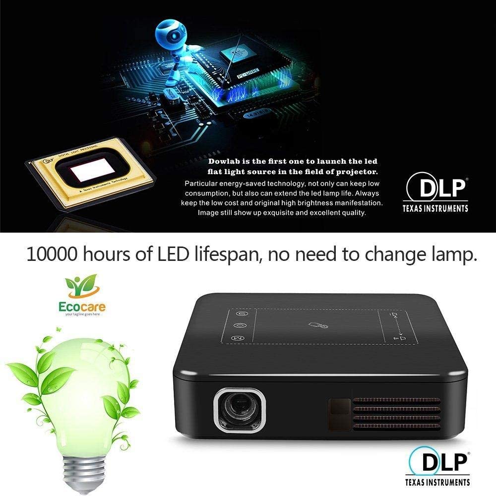 CRONY D13 projecter DLP 1080P Smart Mini Projector Home Projector USB Video Media Player - Image 4