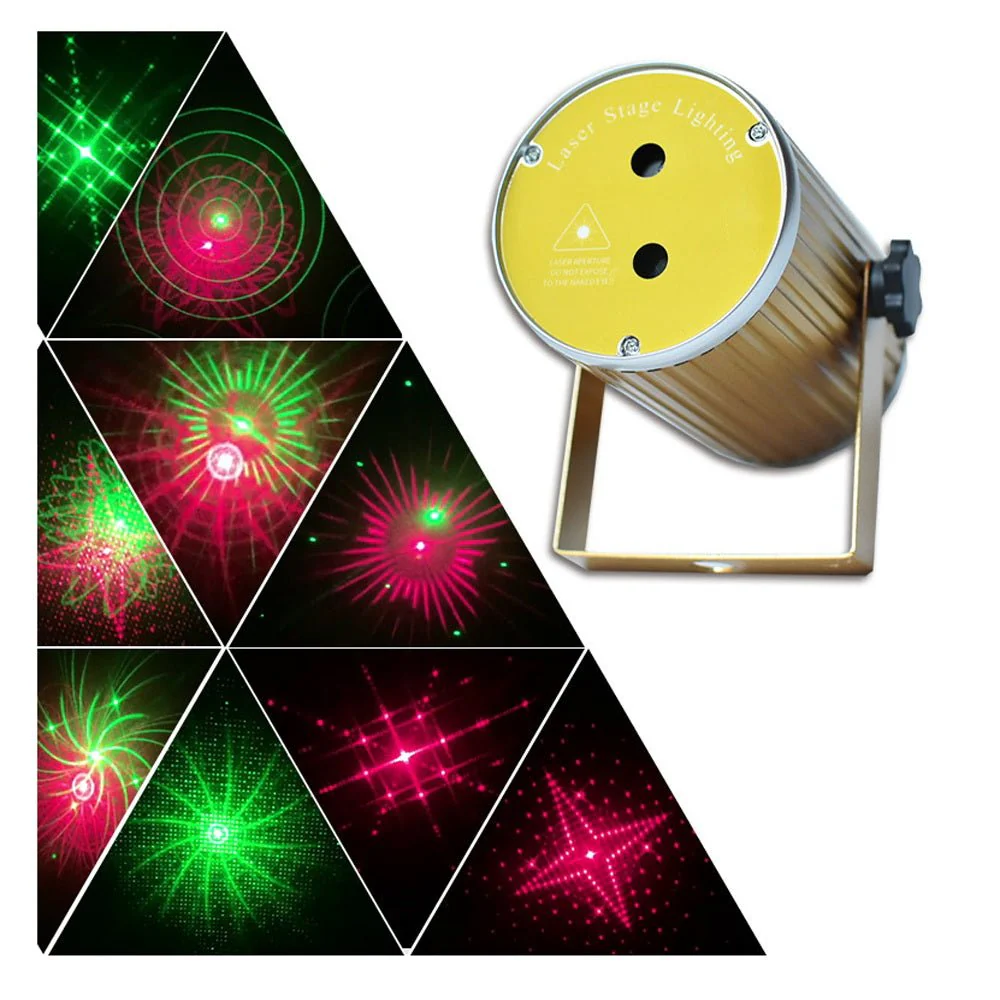 CRONY Double hole cylinder laser lamp USB laser light star light strobe laser light - Image 4
