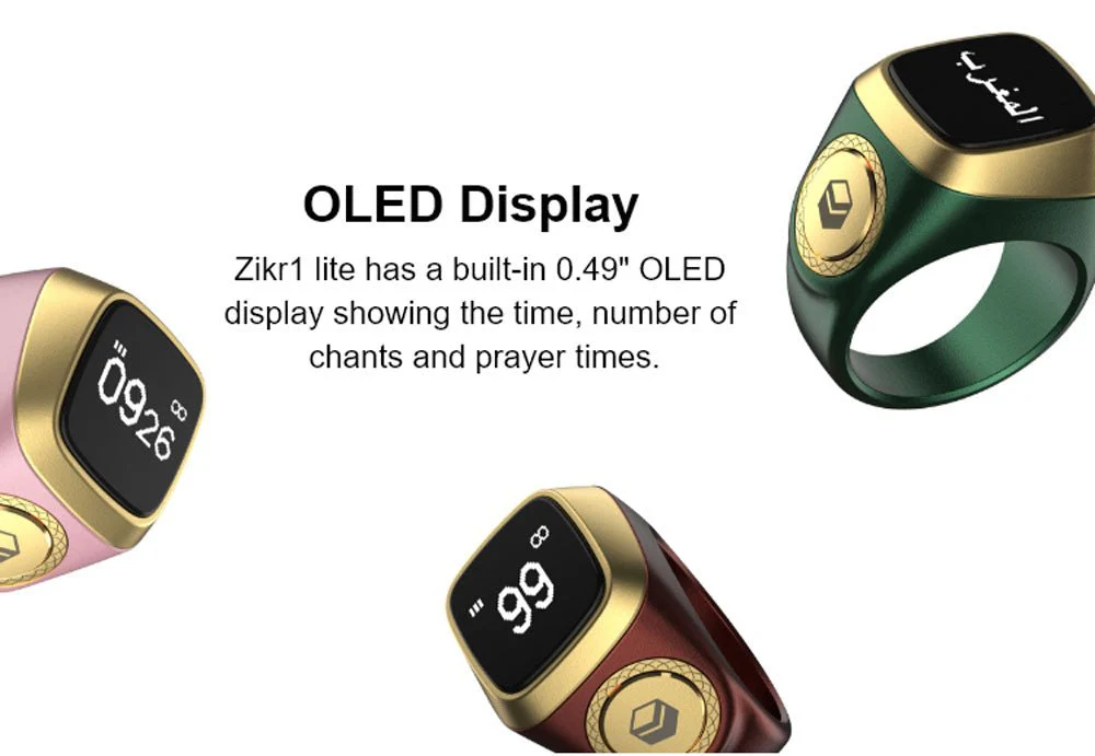 E01 Smart ring Smart Tasbeehi Ring Counter Tasbih Ring Prayer Ring - Image 10