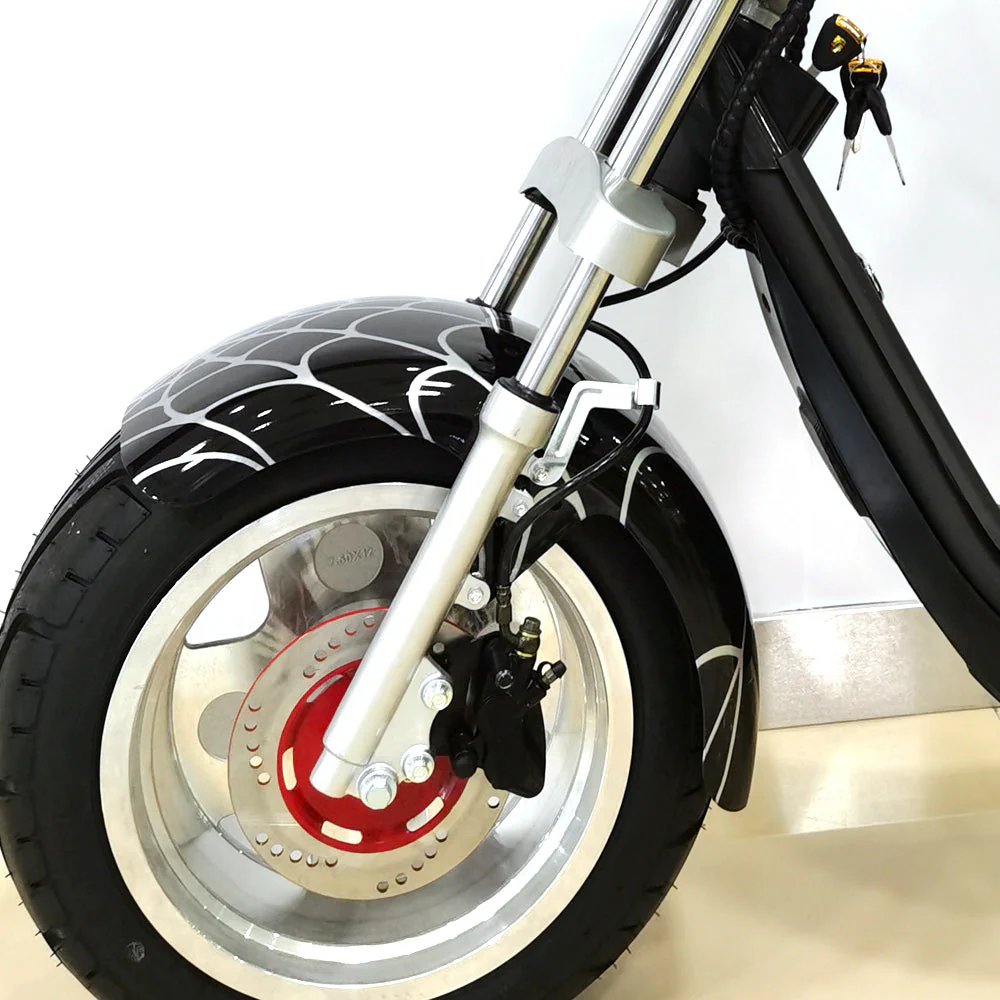 CRONY G-029 3000W Electric Motorcycle Motorbike High Speed Harley tyre Double Seat with double battery | Military Green - Image 3