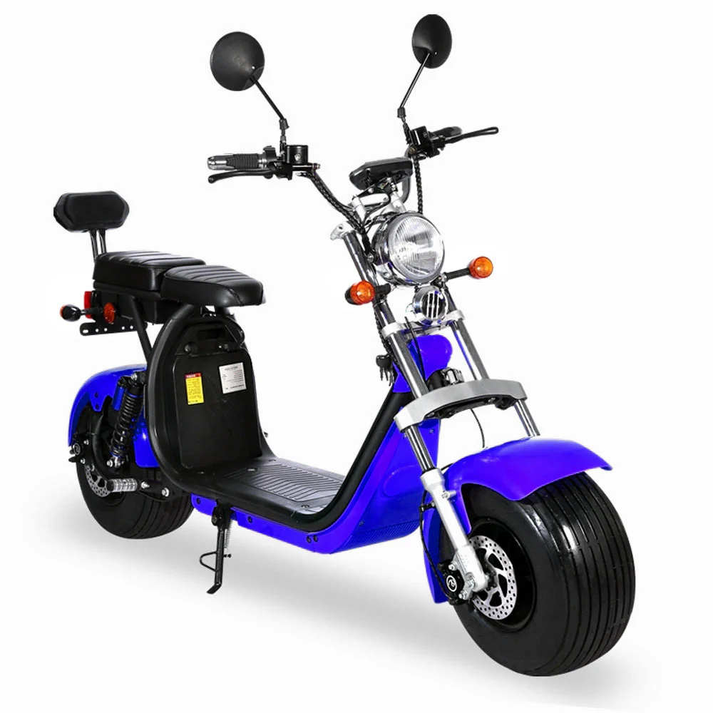 CRONY G-029 3000W Electric Motorcycle Motorbike High Speed Harley tyre Double Seat with double battery | Blue - Image 3