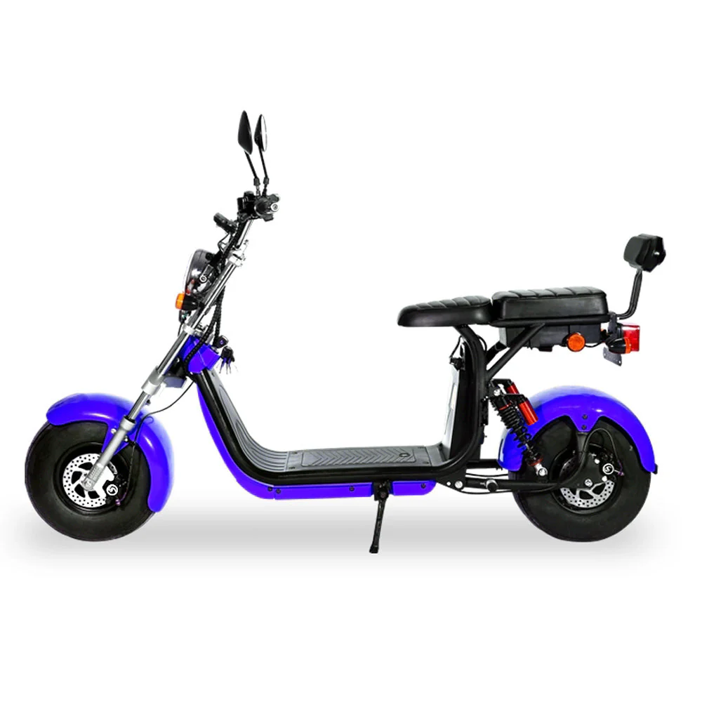 CRONY G-029 3000W Electric Motorcycle Motorbike High Speed Harley tyre Double Seat with double battery | Blue - Image 5