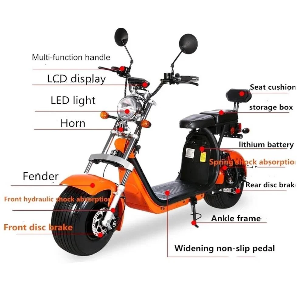 CRONY G-029 3000W Electric Motorcycle With High Speed Double Seat Dual Battery - Image 3