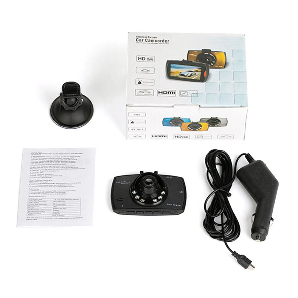 G30 Single-Camera pushbutton dashcam driving recorder car DVR camera full HD loop recording - Image 8