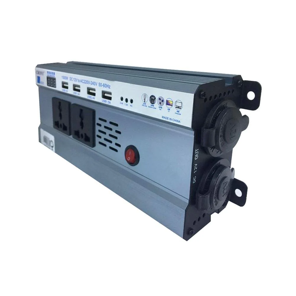 Crony Intelligent 1500W Car Power Inverter-DC 12V to 220V-240V AC Charging - Image 5
