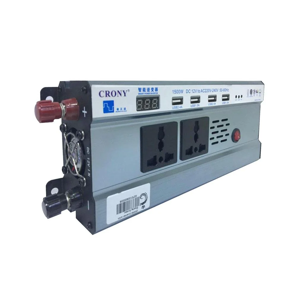 Crony Intelligent 1500W Car Power Inverter-DC 12V to 220V-240V AC Charging - Image 6