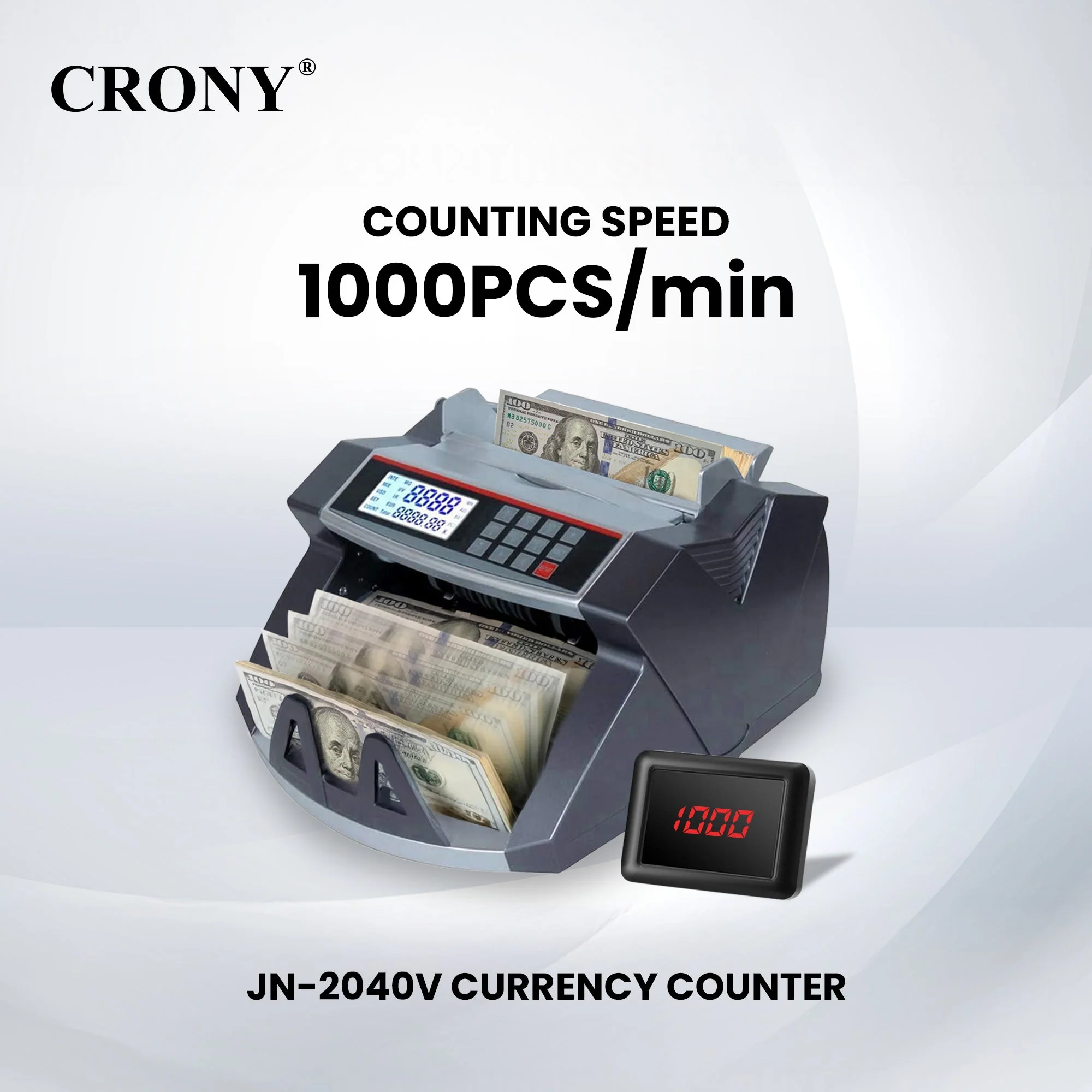 CRONY Banknote Verifiers JN-2040V Money Counter machine - Image 15