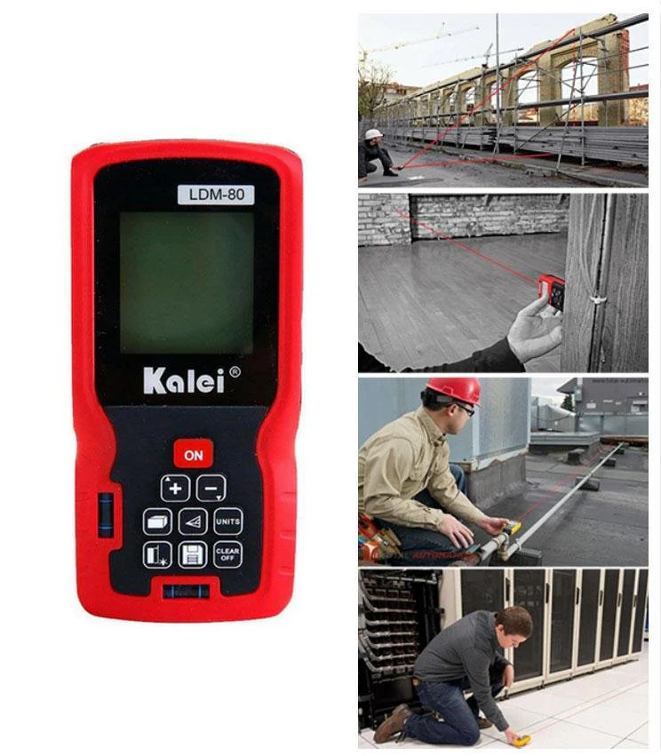 KALEI LDM-80 80M Digital Laser Distance Rangefinder Meter Measuring Tool - Image 3