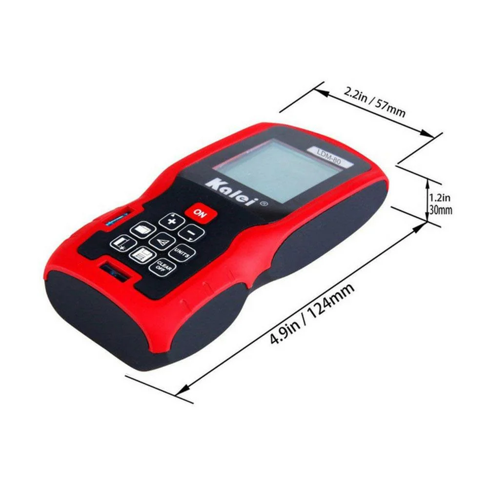 KALEI LDM-80 80M Digital Laser Distance Rangefinder Meter Measuring Tool - Image 5