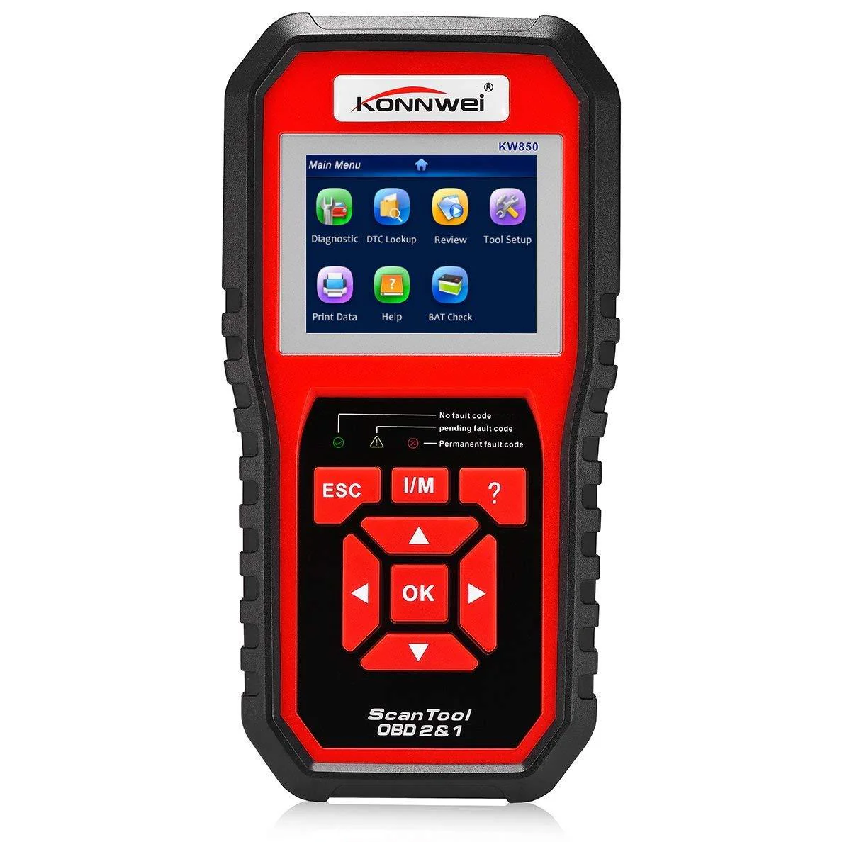 Kw850 Konnwei Professional OBD2 Scanner Auto Code Reader Car Diagnostic Tools (Original) - Image 3