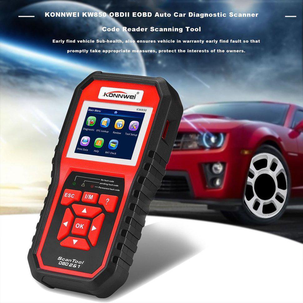 Kw850 Konnwei Professional OBD2 Scanner Auto Code Reader Car Diagnostic Tools (Original) - Image 4