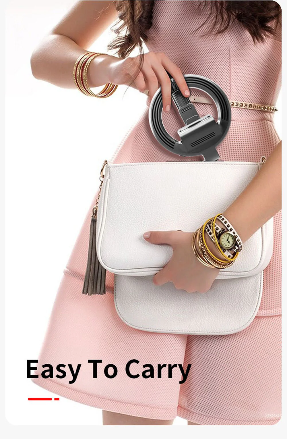L07 mobile phone Live Fill Light Wireless Control Dimmable Camera Phone Ring Lamp With Stand Tripod - Image 3