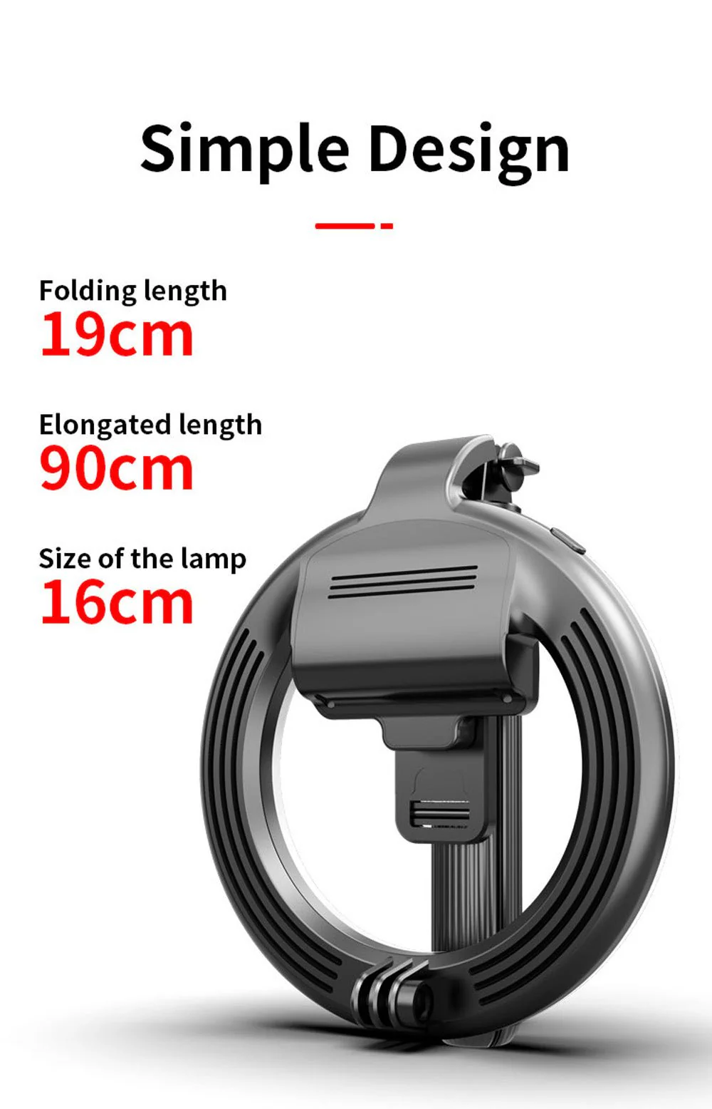 L07 mobile phone Live Fill Light Wireless Control Dimmable Camera Phone Ring Lamp With Stand Tripod - Image 5