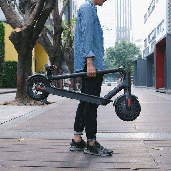 CRONY M365 Electric Scooter with 250W Motor 36V Battery App Connectivity 25-45 KM/H Speed Quick Easy Folding Rear Disc Brake | White - Image 9