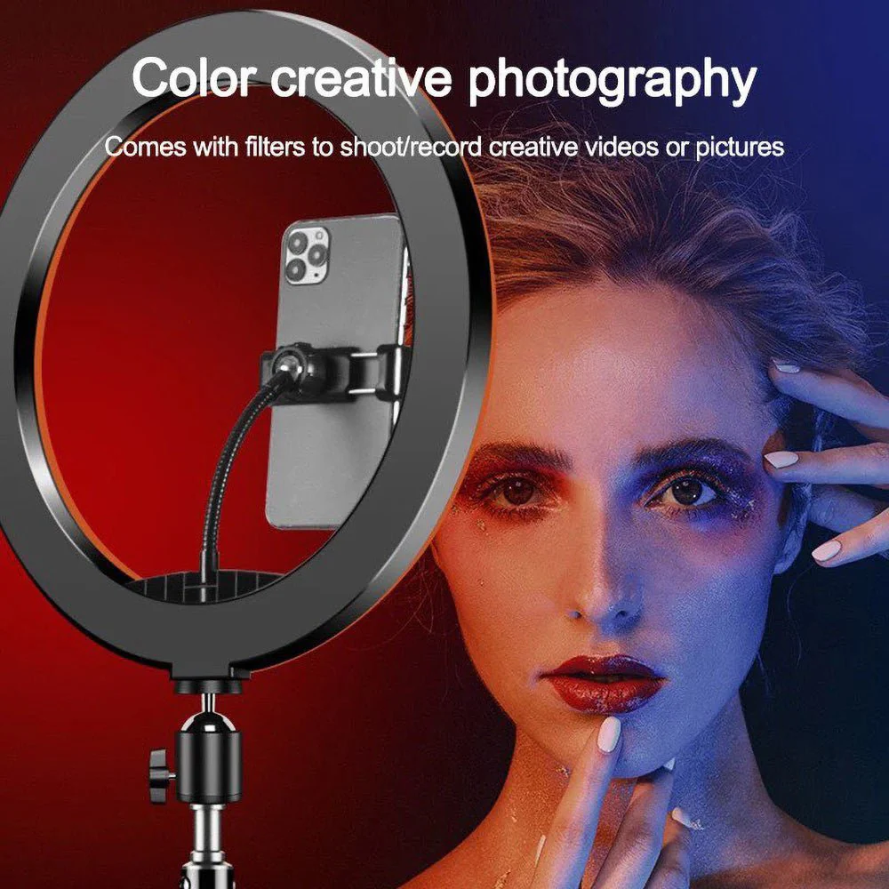 CRONY MJ26(10inch)  wire-controlled mobile phone RGB LED Live Fill Light - Image 3