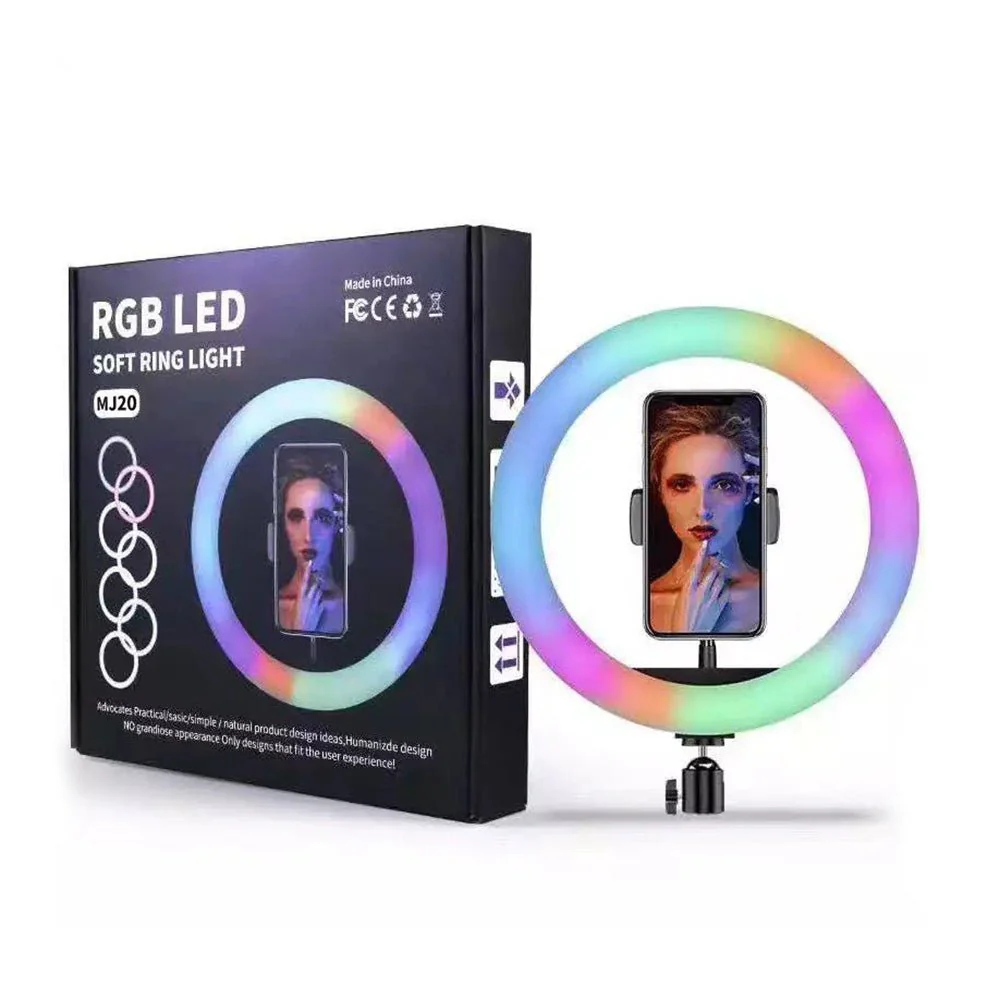 CRONY MJ26(10inch)  wire-controlled mobile phone RGB LED Live Fill Light - Image 5